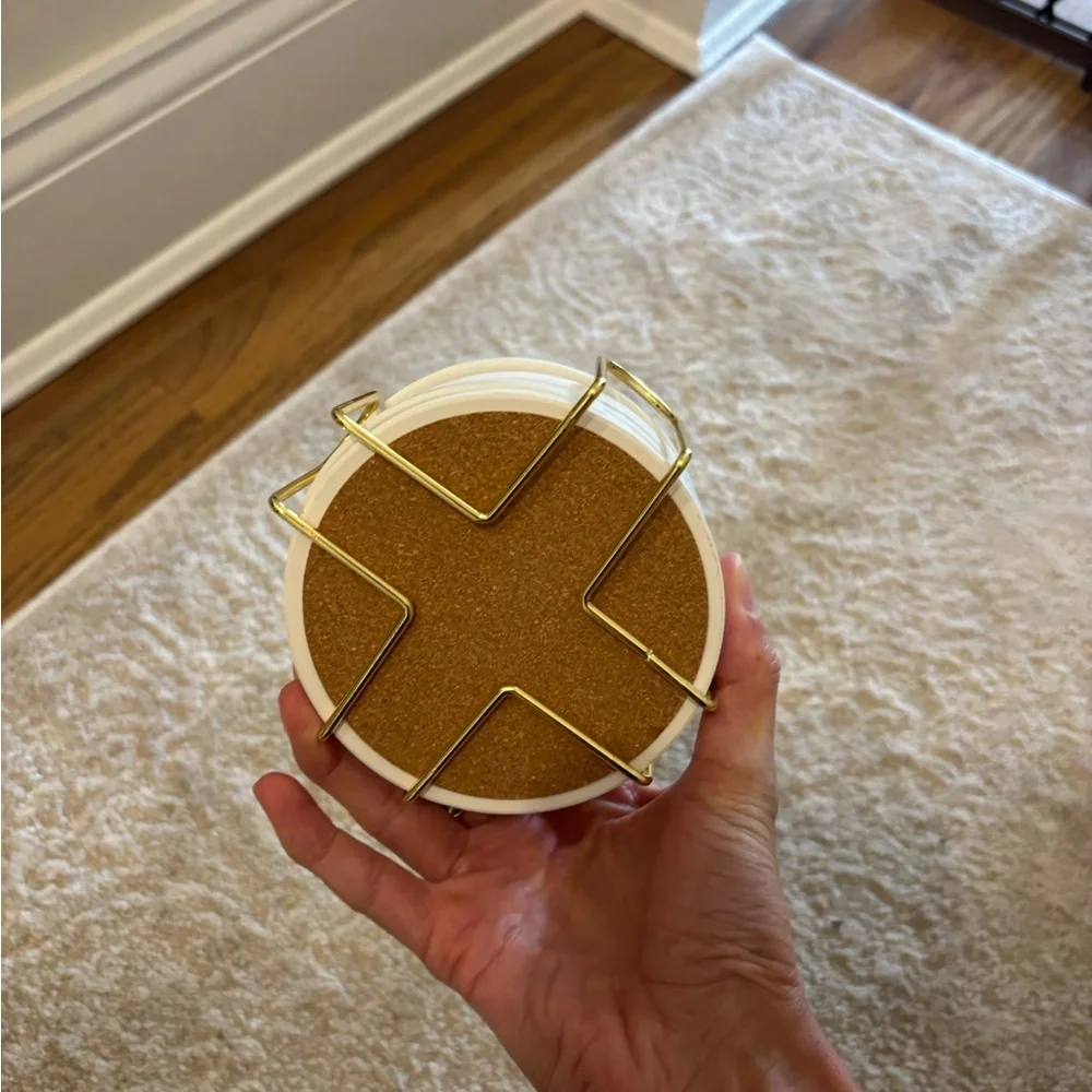 Amazon marble coasters with gold holder I never used them